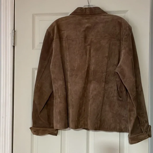 Chocolate Brown Suede Leather Jacket
XL - Picture 2 of 4